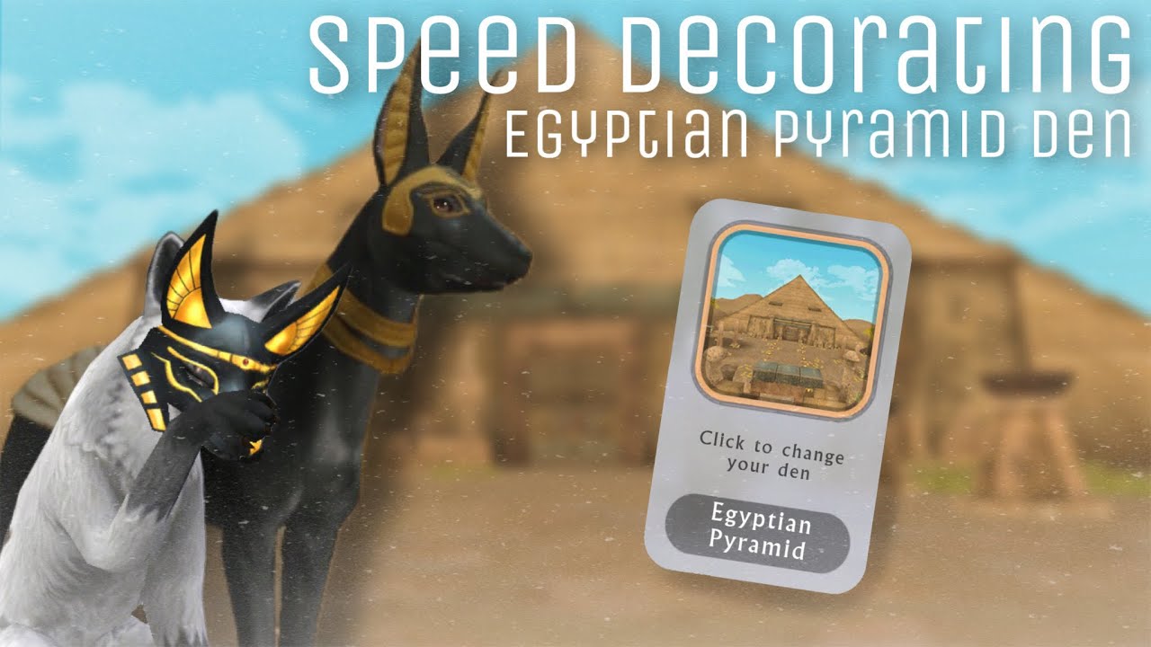 WildCraft Speed Decorating Egyptian Pyramid Den! Alaska The Fox