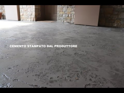 Pavimenti Per Esterni In Cemento Stampato Youtube