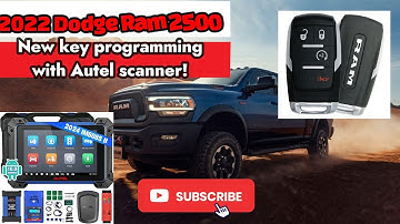How i programmed a new key for this 2022 Dodge RAM 2500 With Autel IM608 pro!