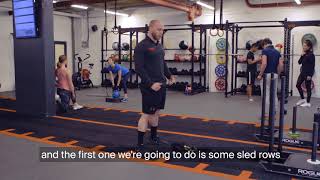 Sled variation - upper body workout