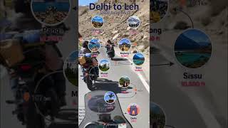 Save this perfect Delhi to Leh route map - curves, valleys, and high passes that every true traveler
