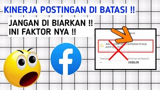 ADA MASALAH YANG MEMBATASI KINERJA POSTINGAN ANDA DI FB 2026 ? TERNYATA INI ALASANNYA 
