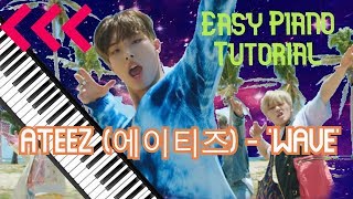 ATEEZ(에이티즈) - WAVE - Piano Tutorial Easy