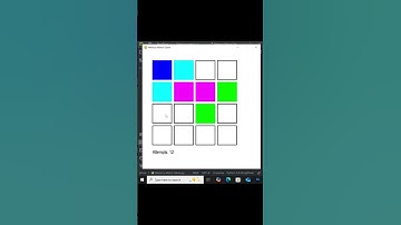 Color Match Memory Game using python