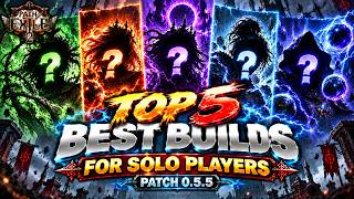 TOP 5 BEST SOLO BUILDS IN POE 2 PATCH 0.5.5 | MAPS + BOSSES + ENDGAME