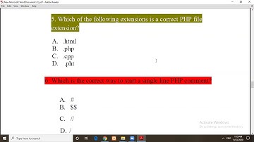 Simple PHP Quiz  2