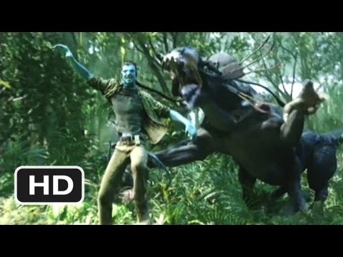 Avatar #7 Movie CLIP - Thanator Chase (2009) HD