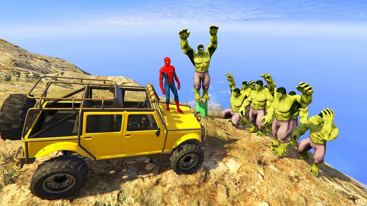GTA 5 Crazy Ragdolls Spiderman Vs HULK vol.3 (GTA 5 Euphoria Physics Ragdolls Fails Funny)