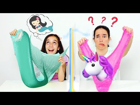 SLIME POR TELEPATIA ENTRE MÃE E FILHA ★ Desafio com a mamãe (Twin Telepathy  Slime Challenge)