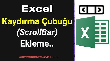 EXCEL KAYDIRMA ÇUBUĞU NASIL EKLENİR? - Verileri Daha Kolay Görüntüleme