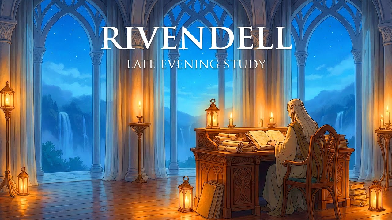 Medieval Music For Focus & Calm | Rivendell Late Evening Study