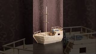 #WoodenBoat #CraftSticks #HandmadeCraft #MiniBoat #CreativeCraft #ArtAndCraft #WoodCraft #Shorts