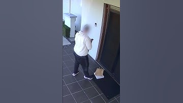 Hungry Uber Eats driver takes a photo of food being delivered, then STEALS it for himself😭 #shorts