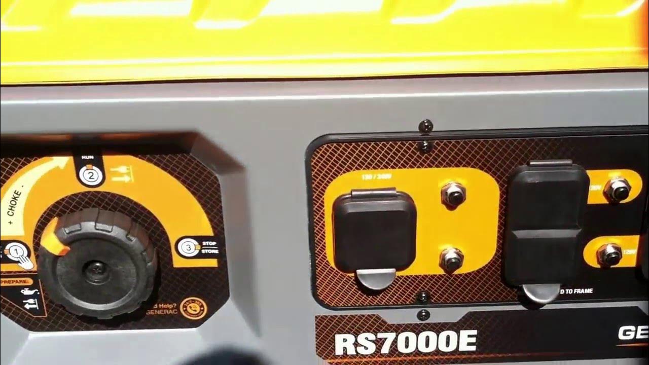 GENERAC RS7000E YouTube