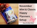 November Mini & Classic Happy Planner Setups