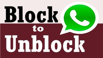 How to unblock your number on whatsapp | How to unblock yourself on whatsapp | Block to unlock
