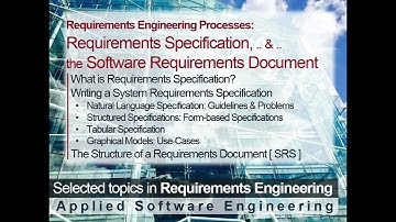 Requirements Specification, & the Software Requirements Document | Applied Software Eng. in Arabic