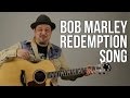 Redemption Song - Acoustic Guitar Lesson - Bob Marley - How to Play on Guitar