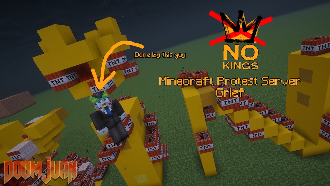 Minecraft Protest I GRIEFED a Protest Server in Minecraft! - YouTube