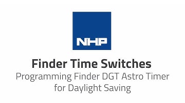 Finder Time Switches- Programming Finder DGT Timer for Daylight Saving