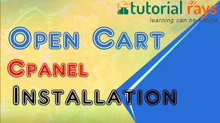 3. OpenCart Installation through Cpanel | How to install openCart through Cpanel