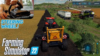 FS22 EXCLUSIVE GAMEPLAY | Harvesting & cultivating at Giants Software studios