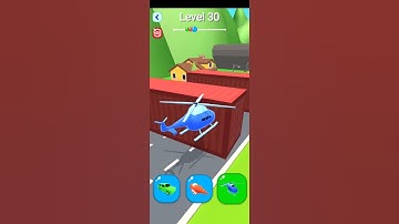 Shape-shifting level 30 - #shorts #gameplay #hypercasualgames #shapeshifting