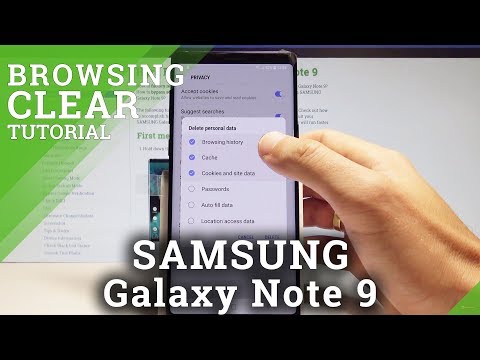 How to Clear Browsing Data on SAMSUNG Galaxy Note 9 - Delete History |HardReset.Info