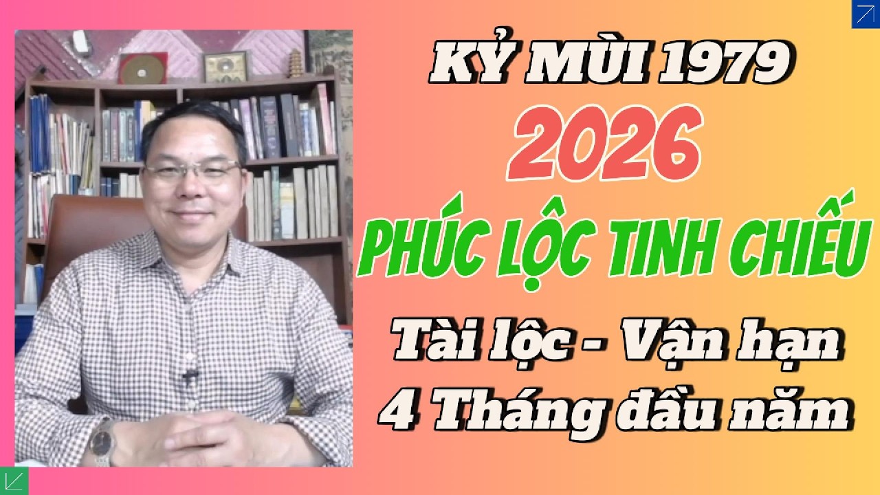 KỶ MÙI 1979 Năm 2026: Phúc Lộc Tinh Chiếu! 4 Tháng Đầu Năm Tạo Vận Mệnh #TaiLoc2026