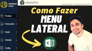 Excel – Como Criar Menu Lateral no Excel