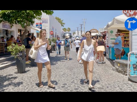 Santorini walk tour | Fira | July 2023 | part 1