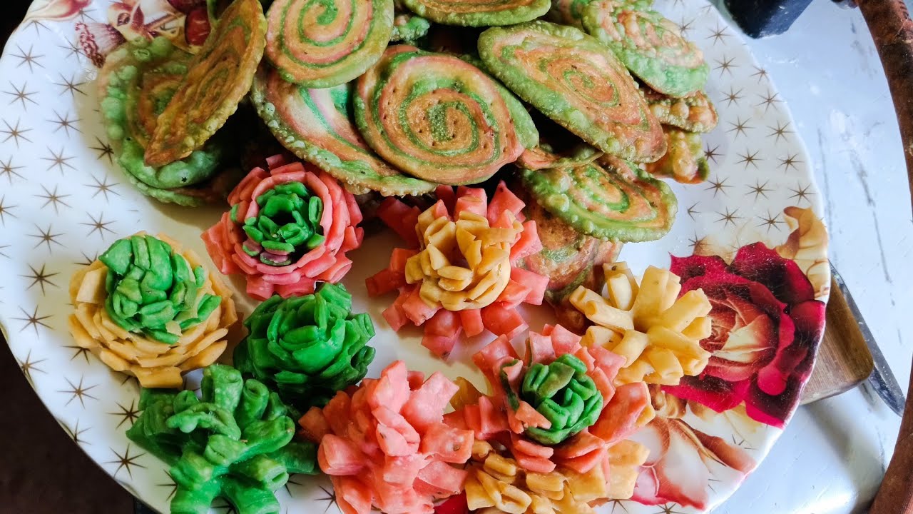 Holi special Colourful flowers Snacks ki Recipe 😋