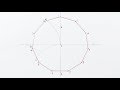 Constructing a hendecagon11sided polygon inside a circle stepbystepapproximate drawing