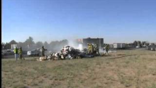 Garbage fire finds load ablaze