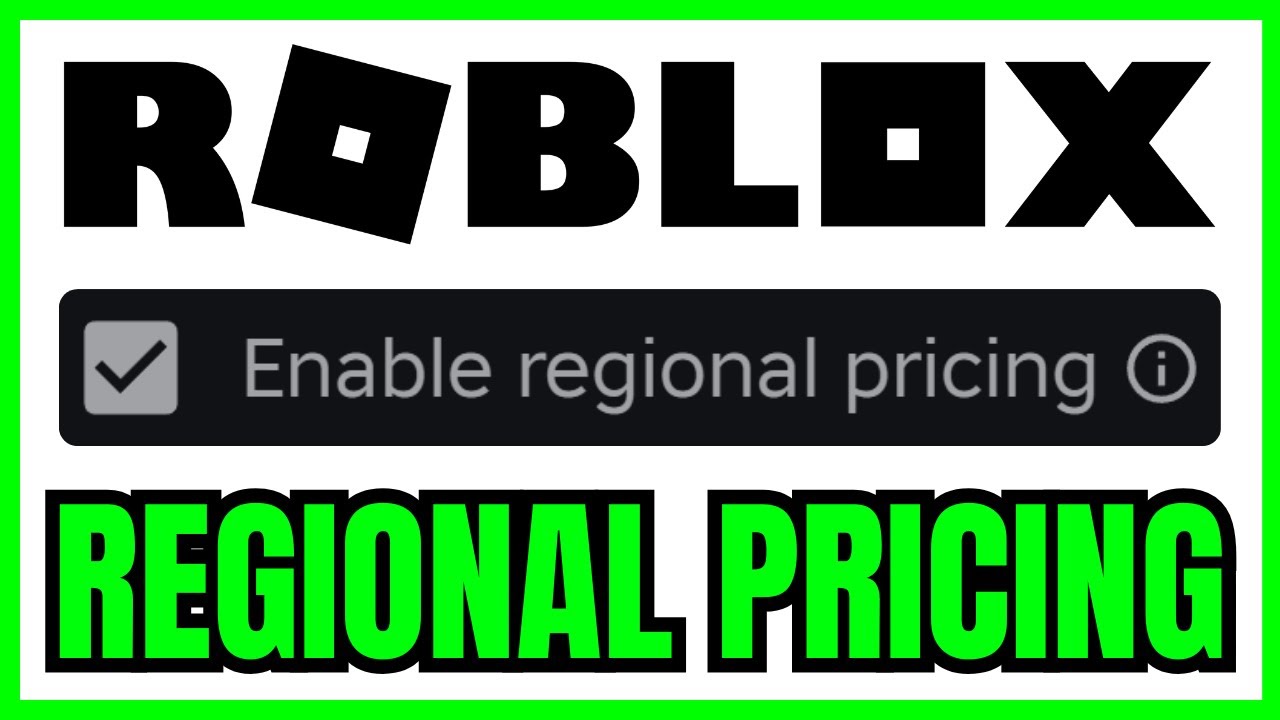 How To ENABLE REGIONAL PRICING In Roblox QUICK EASY 2026 YouTube 