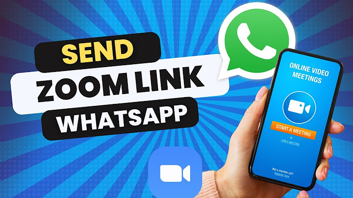 How To Send OR Share Zoom Meeting Link On Whatsapp Tutorial