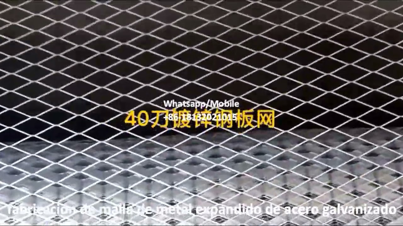 fabricación de malla de metal expandido de acero galvanizado