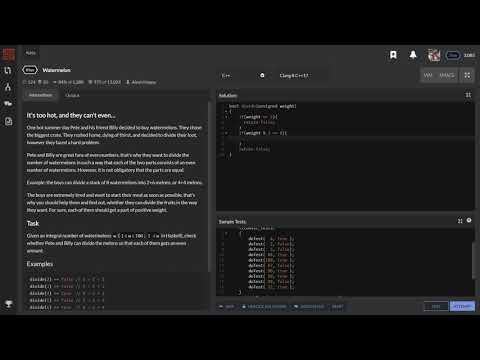 Codewars: Watermelon