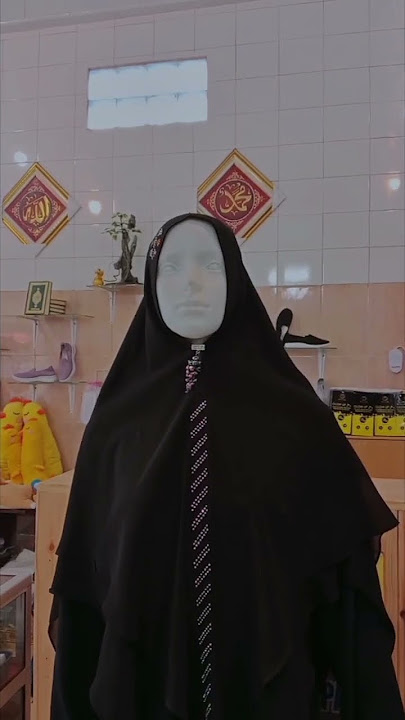 Rekomendasi Jilbab Hitam yang sangat cantik dan berbahan kain yang berkualitas #arafah #hijab