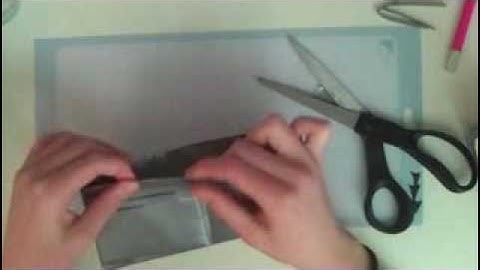 how to make a duct tape wallet part 2: the pockets (step 2)