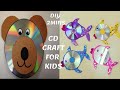 Diy cd animals craft  best use of waste cd craft  recycle of old cd