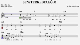 SENİ TERKEDECEĞİM--Am--:Guitar,Keyboard,Violin,Flute,Ukulele,Melodica,Recorder. Resimi