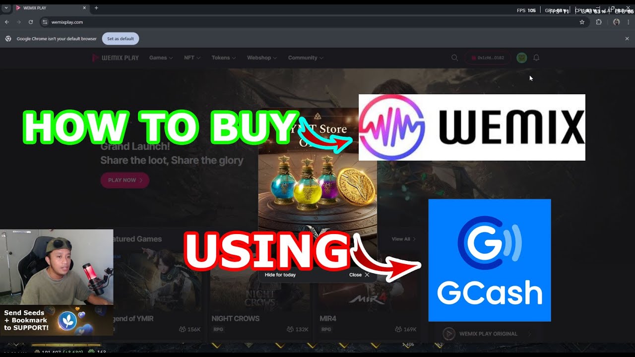 How to bu wemix using Gcash 🙂 