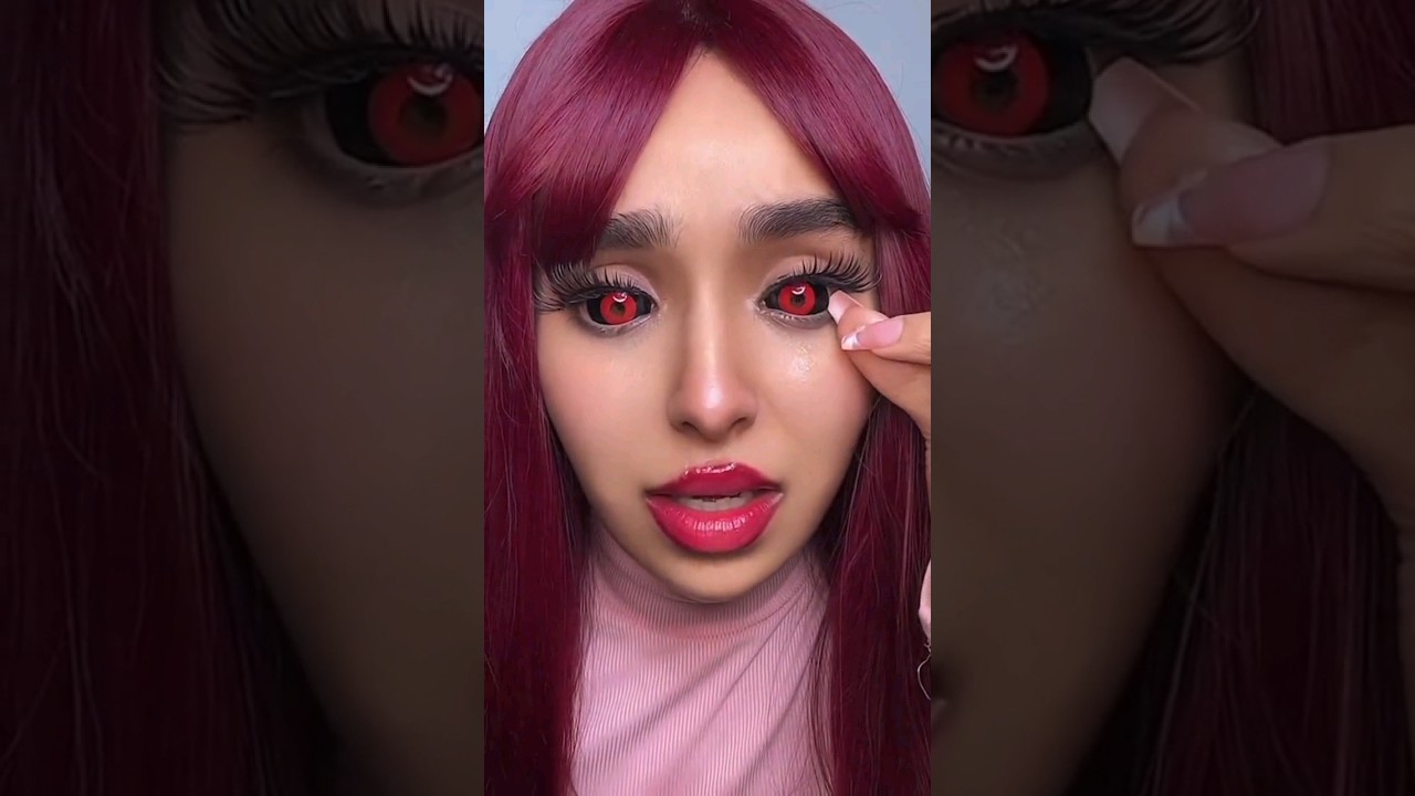 Sclera contacts stuck in my eyes #nouhailaait__