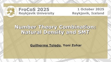 Number Theory Combination: Natural Density and SMT | Guilherme Toledo