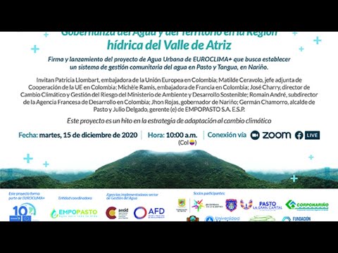 Lanzamiento del proyecto: “Gobernanza del Agua y del Territorio en la Región Hídrica del Valle de At