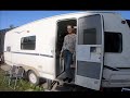 Couple living in a caravan in New Zealand - tiny living