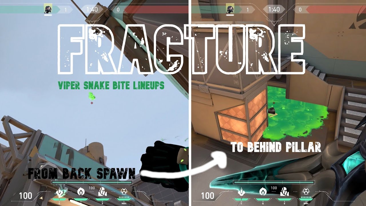 Viper Post-Plant SNAKE BITE STALLS on FRACTURE | BEST video to learn INSANE lineups for NEW map