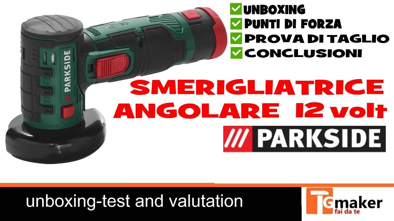 PARKSIDE Pwsa 12li a1 12 V Batterie Angle Meuleuse Meuleuse Lithium-Ion Batterie