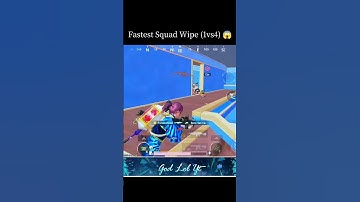Fastest Squad Wipe (1vs4) 😱 #bgmi #shorts